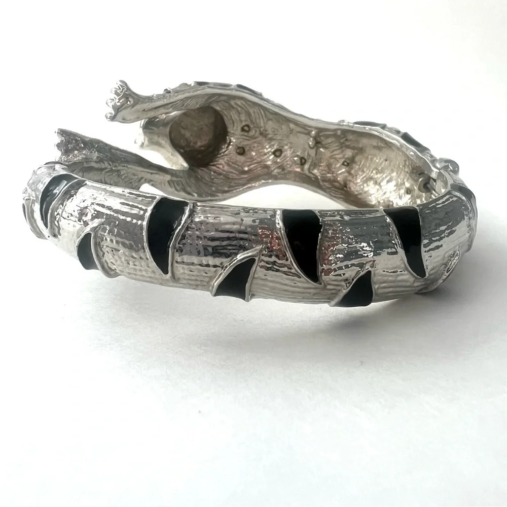Rhinestone Panther Bangle - Picture 2 of 7